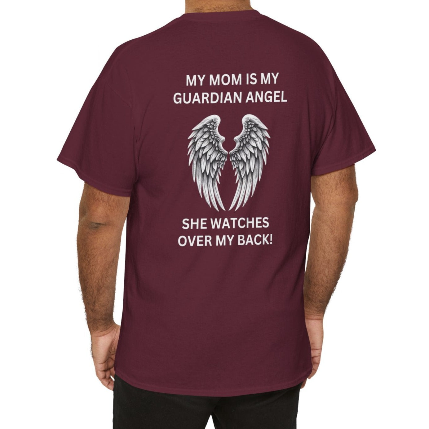 Mom, My Guardian Angel |  Unisex Cotton Tee - Kim’s Signature Beauty & Accessories    