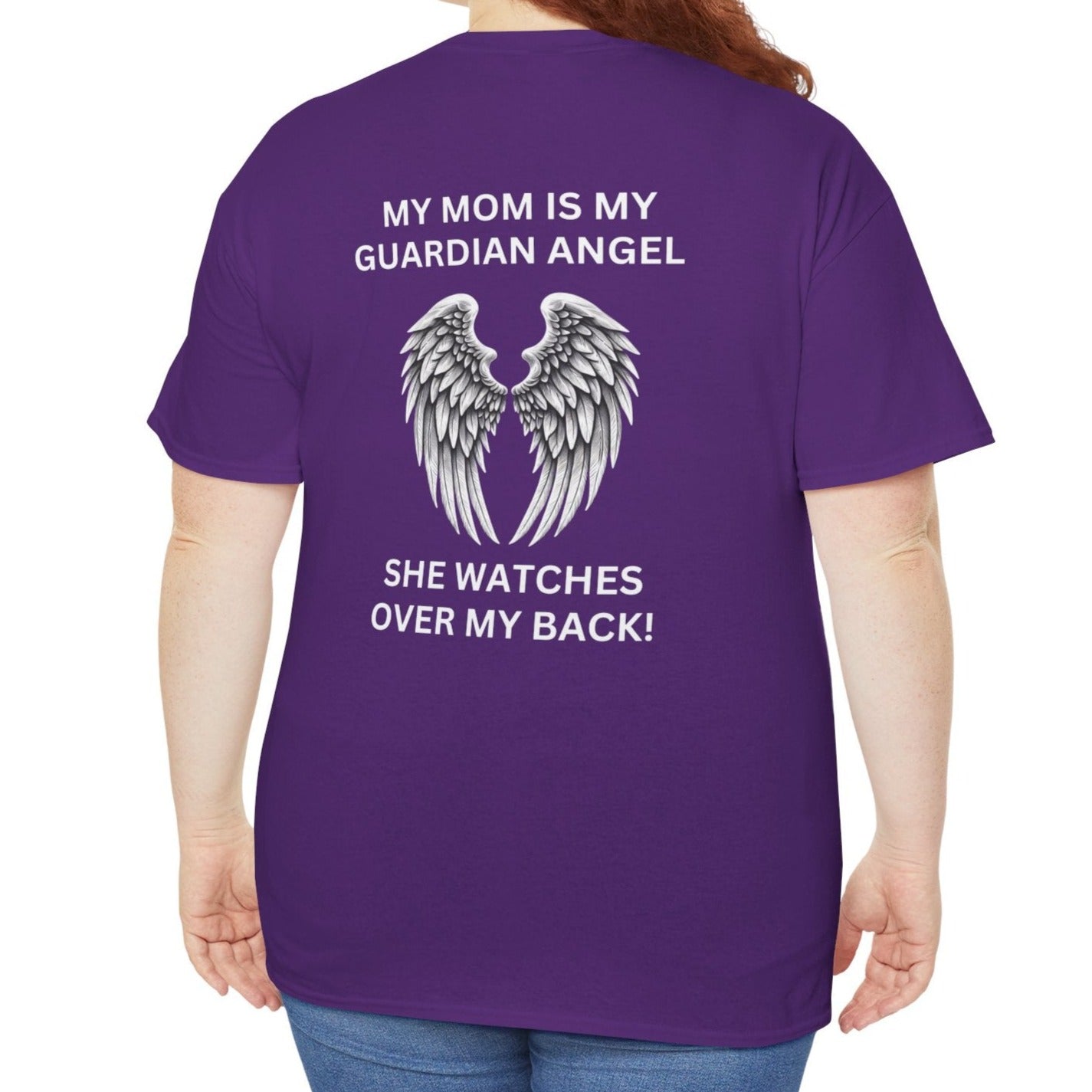 Mom, My Guardian Angel |  Unisex Cotton Tee - Kim’s Signature Beauty & Accessories    