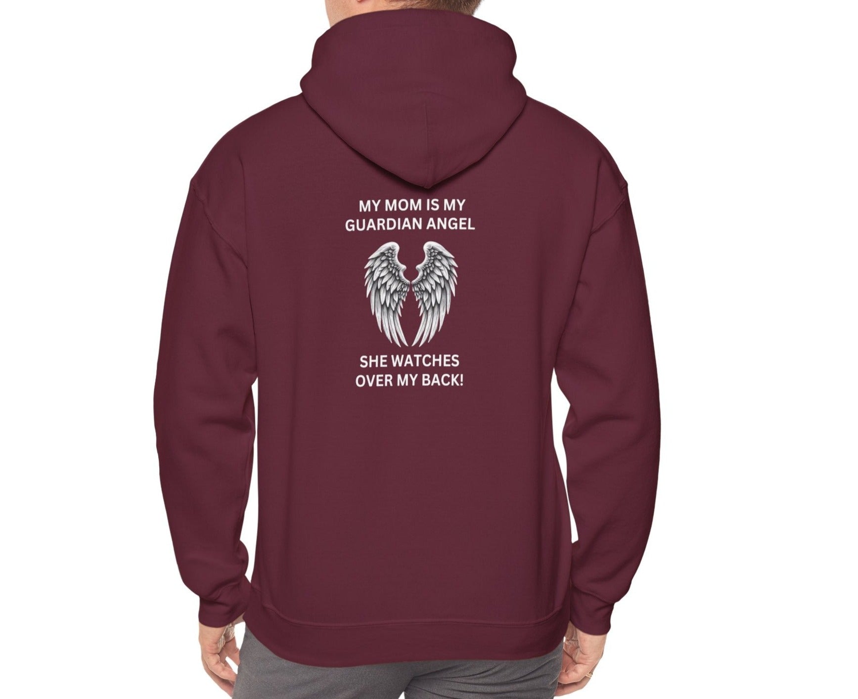 Mom, Watches Over My Back | Front & Back Print Hoodie - Kim’s Signature Beauty & Accessories    