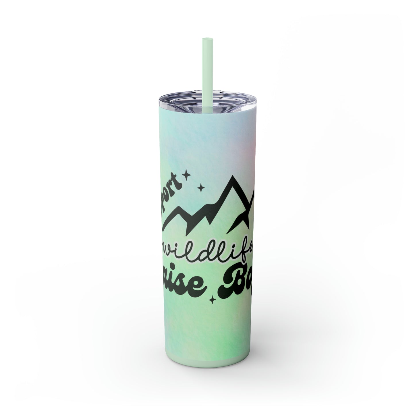 Mom, Wildlife |Skinny Tumbler with Straw, 20oz - Kim’s Signature Beauty & Accessories    
