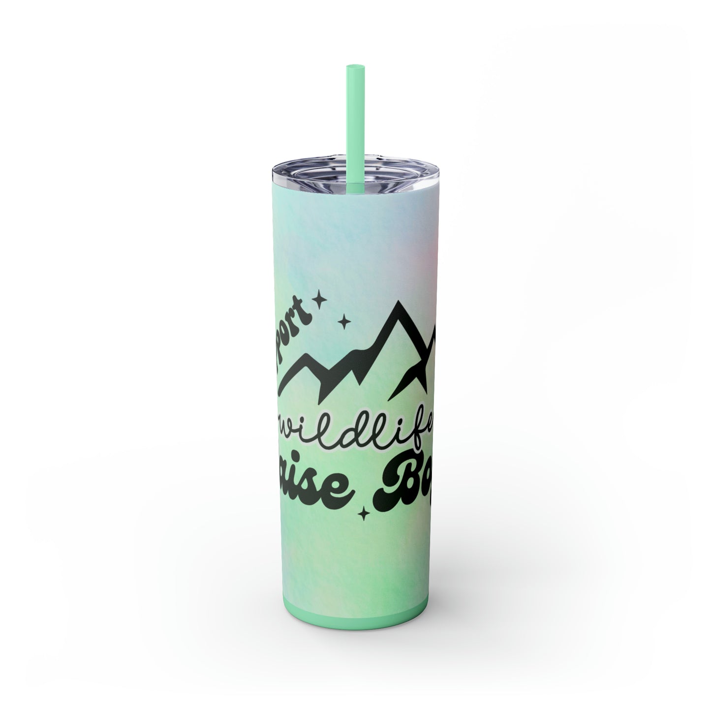 Mom, Wildlife |Skinny Tumbler with Straw, 20oz - Kim’s Signature Beauty & Accessories    
