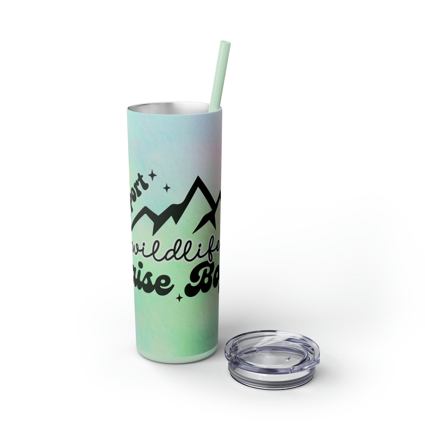 Mom, Wildlife |Skinny Tumbler with Straw, 20oz - Kim’s Signature Beauty & Accessories    