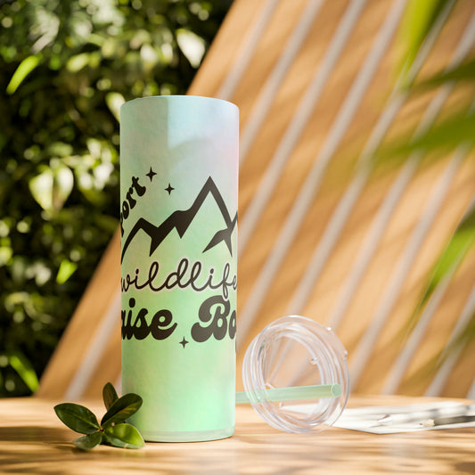 Mom, Wildlife |Skinny Tumbler with Straw, 20oz - Kim’s Signature Beauty & Accessories    