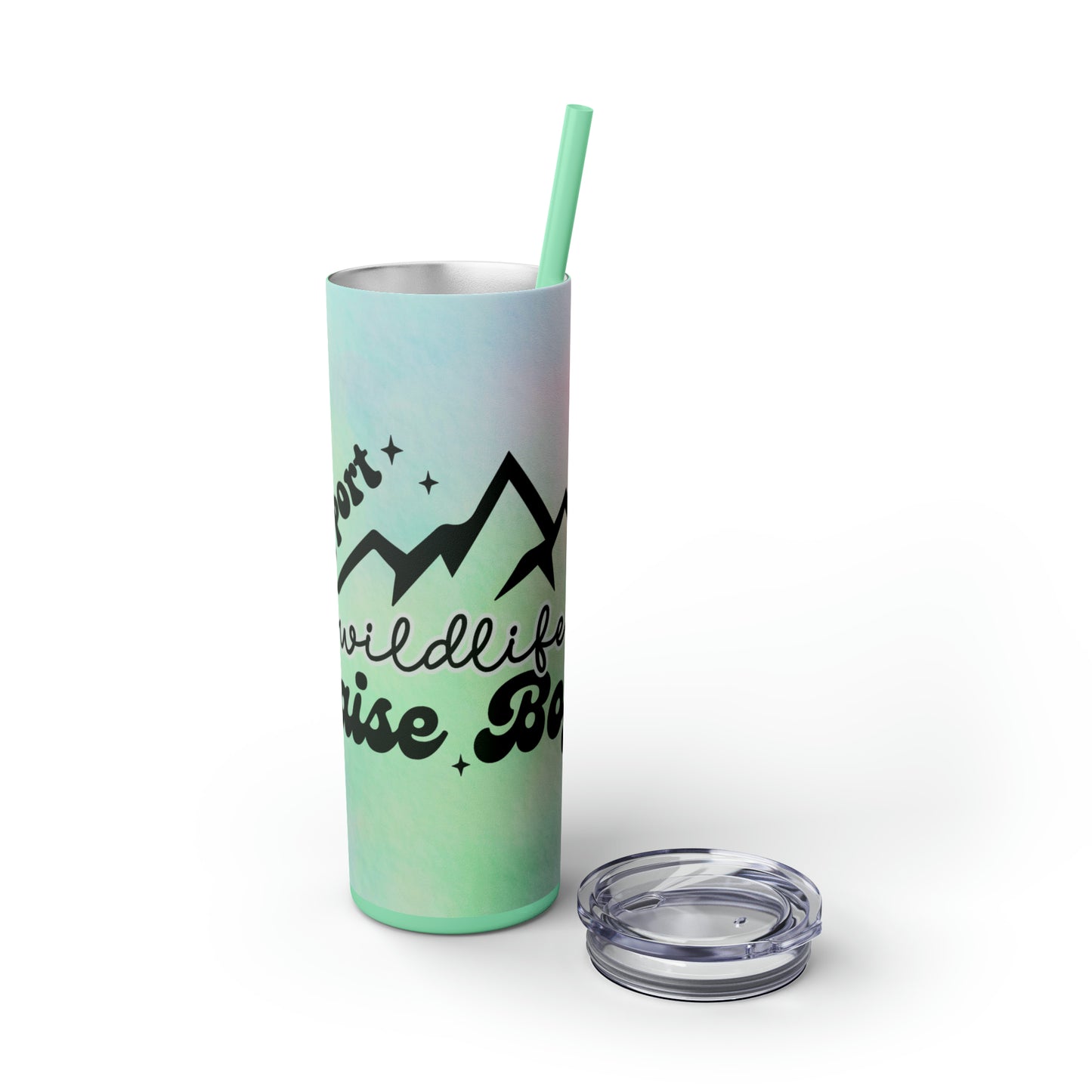 Mom, Wildlife |Skinny Tumbler with Straw, 20oz - Kim’s Signature Beauty & Accessories    