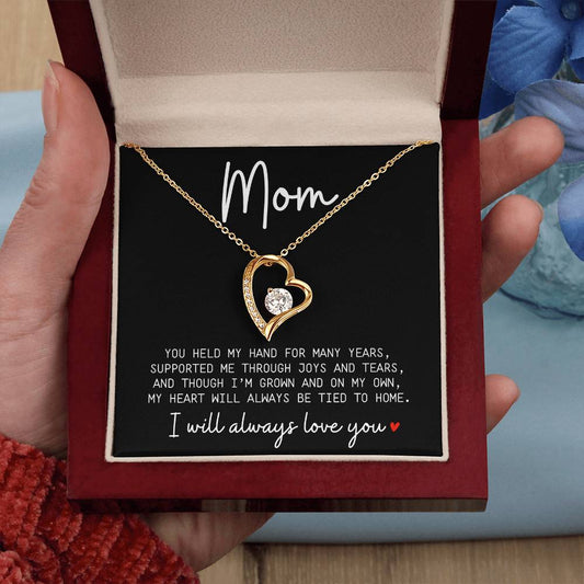 Mom, You Held my Hand Necklace & Message Card - Kim’s Signature Beauty & Accessories    