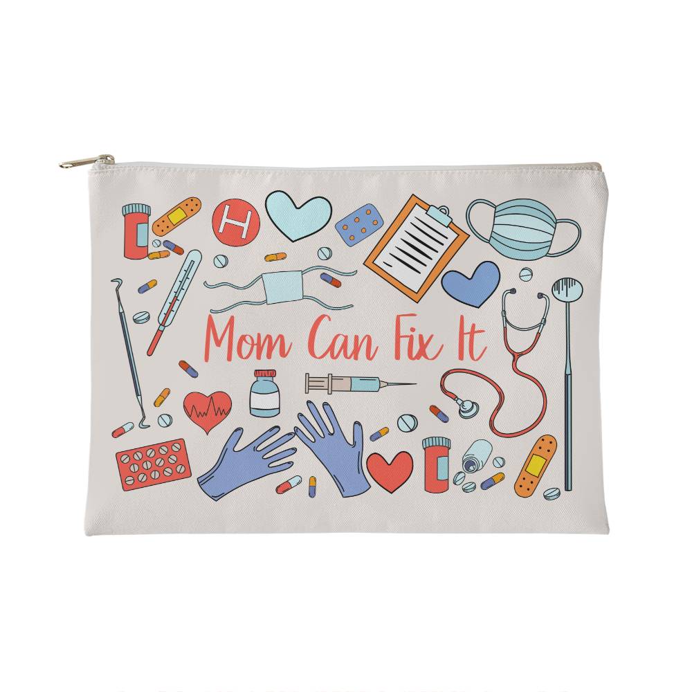 Mom can fix it Small Zippered pouch - Kim’s Signature Beauty & Accessories    