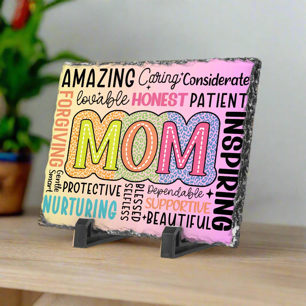 Mom is... Rectangular Photo Slate - Kim’s Signature Beauty & Accessories    