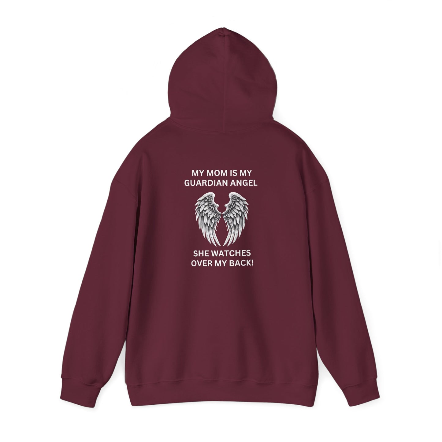 Mom is my guardian Angerl Hooded Sweatshirt - Kim’s Signature Beauty & Accessories    