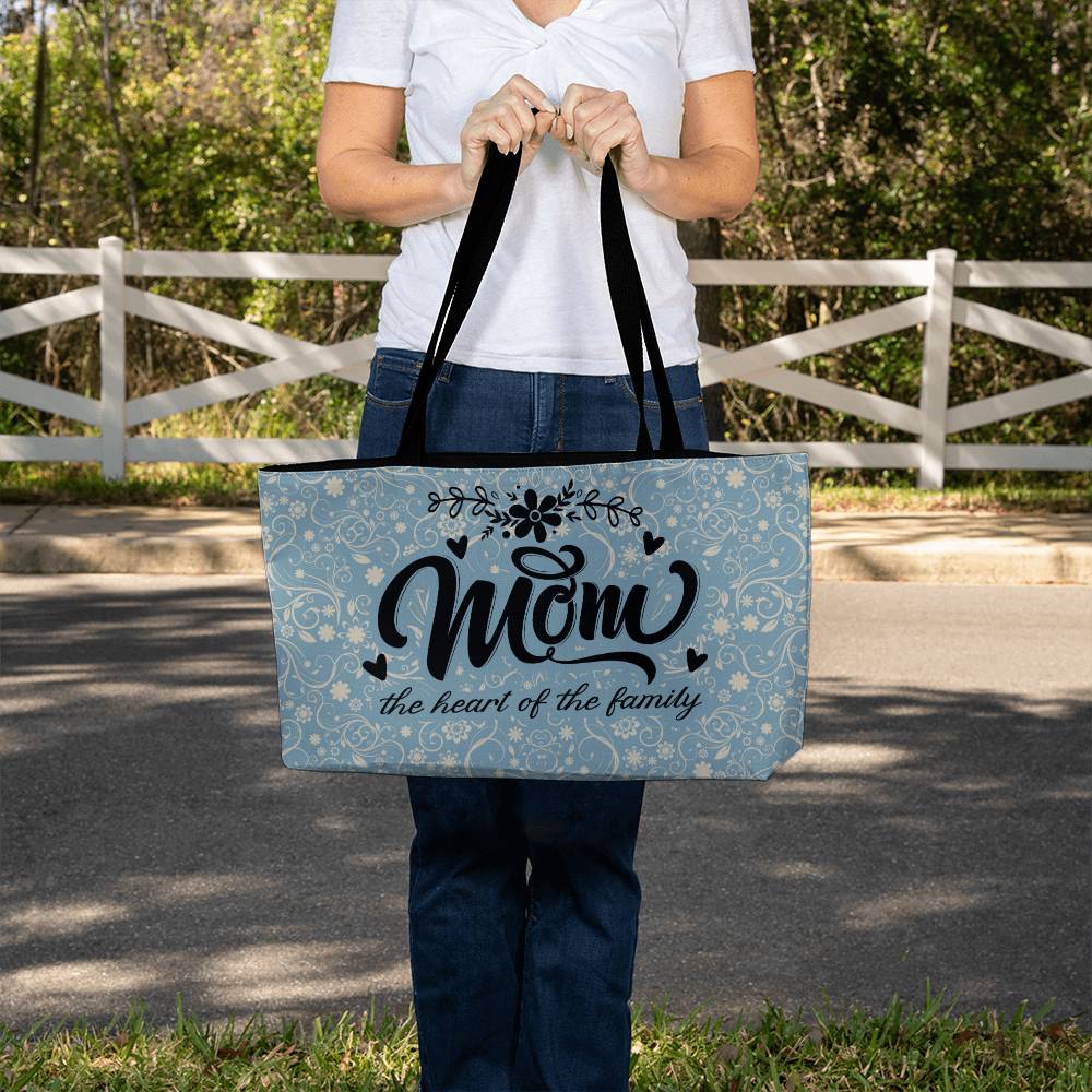 Mom the Heart Weekender Tote - Kim’s Signature Beauty & Accessories    