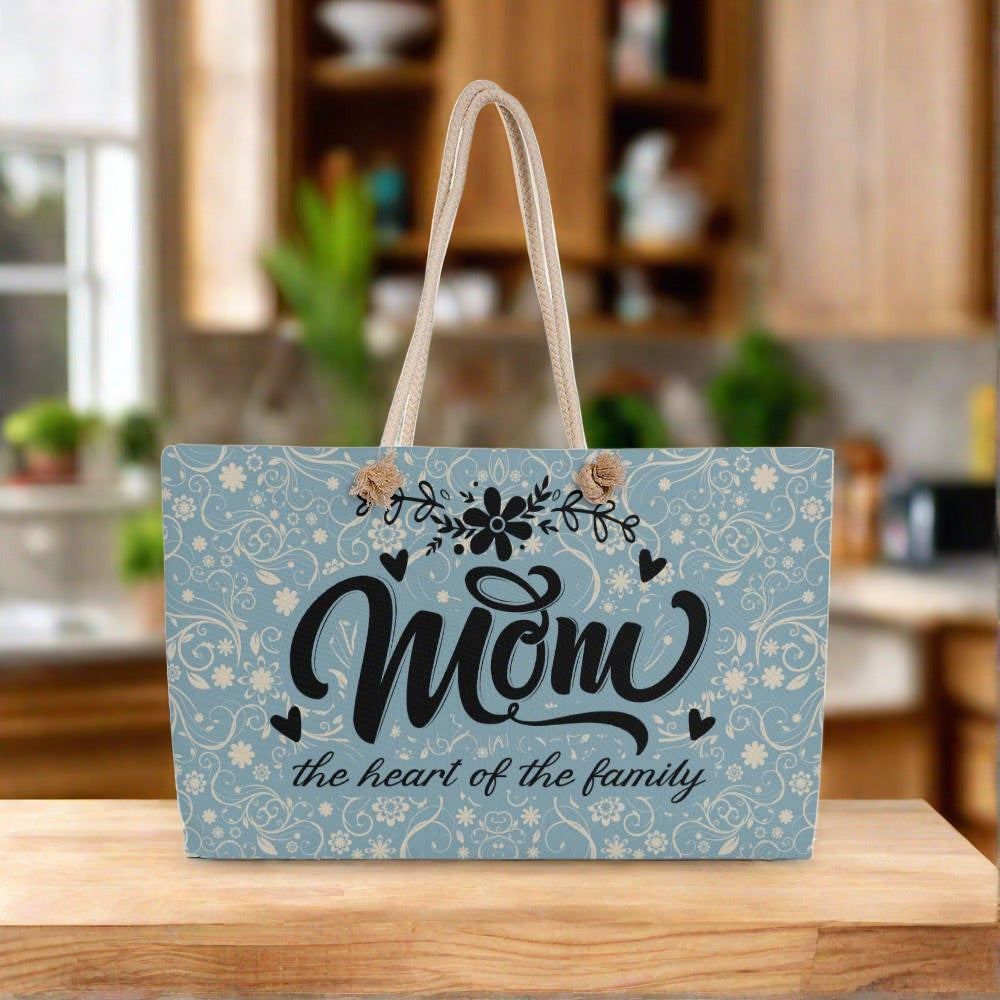 Mom the Heart Weekender Tote - Kim’s Signature Beauty & Accessories    