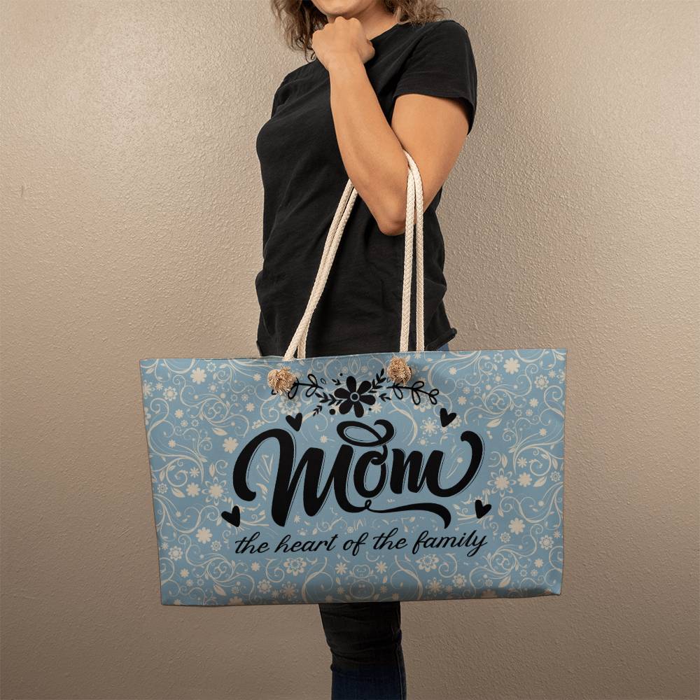 Mom the Heart Weekender Tote - Kim’s Signature Beauty & Accessories    