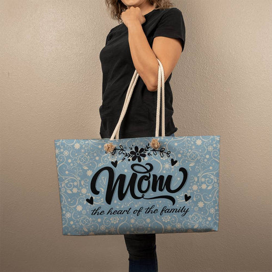 Mom the Heart Weekender Tote - Kim’s Signature Beauty & Accessories    