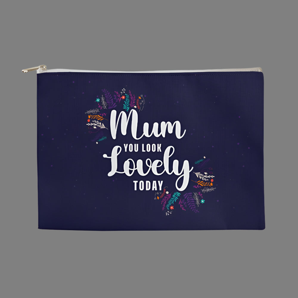 Mom you look lovely Large Pouch - Kim’s Signature Beauty & Accessories    