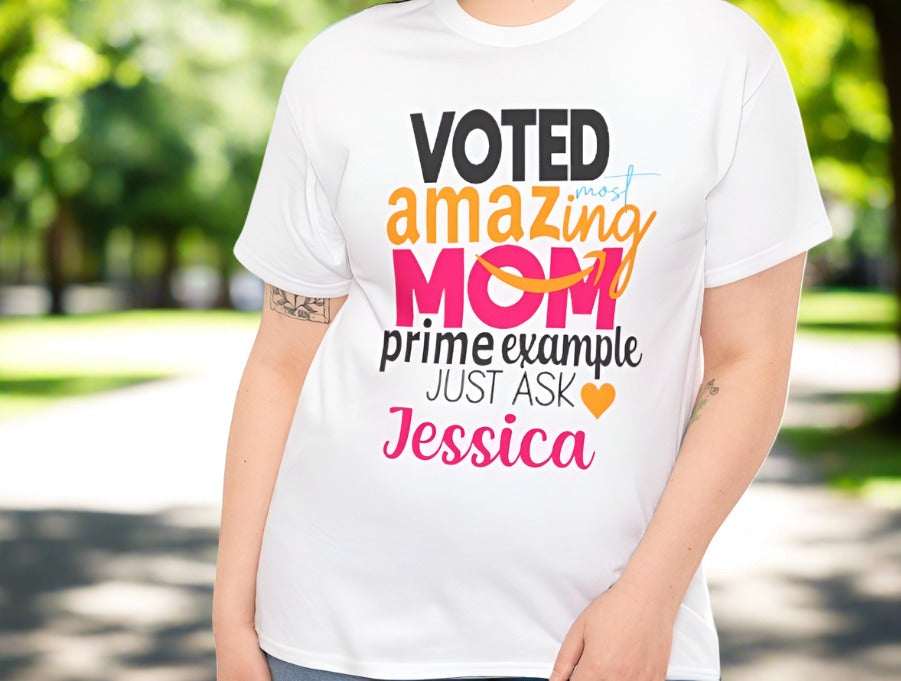 Most Amazing Mom Prime Example | Personalized Shirt - Kim’s Signature Beauty & Accessories    