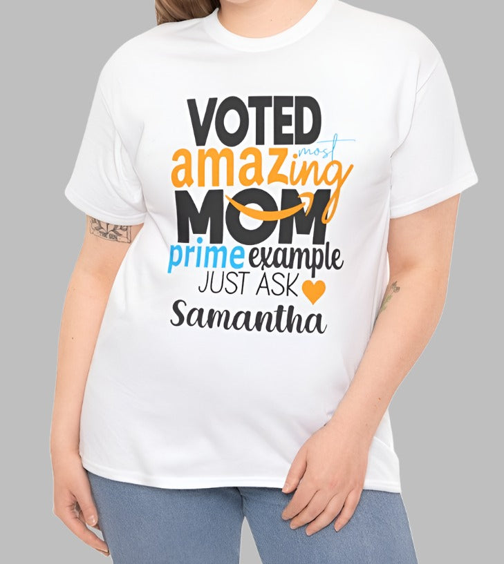 Most Amazing Mom Prime Example | Personalized Shirt - Kim’s Signature Beauty & Accessories    
