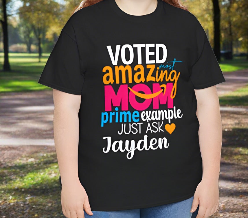 Most Amazing Mom Prime Example | Personalized Shirt - Kim’s Signature Beauty & Accessories    