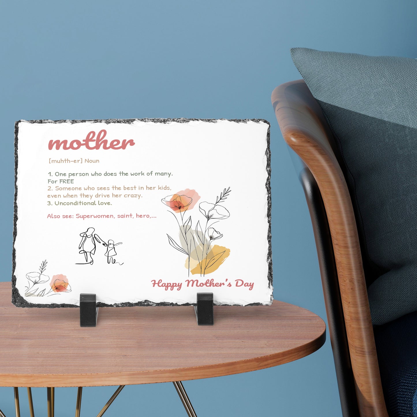 Mother (Noun) Rectangular Plaque - Kim’s Signature Beauty & Accessories    