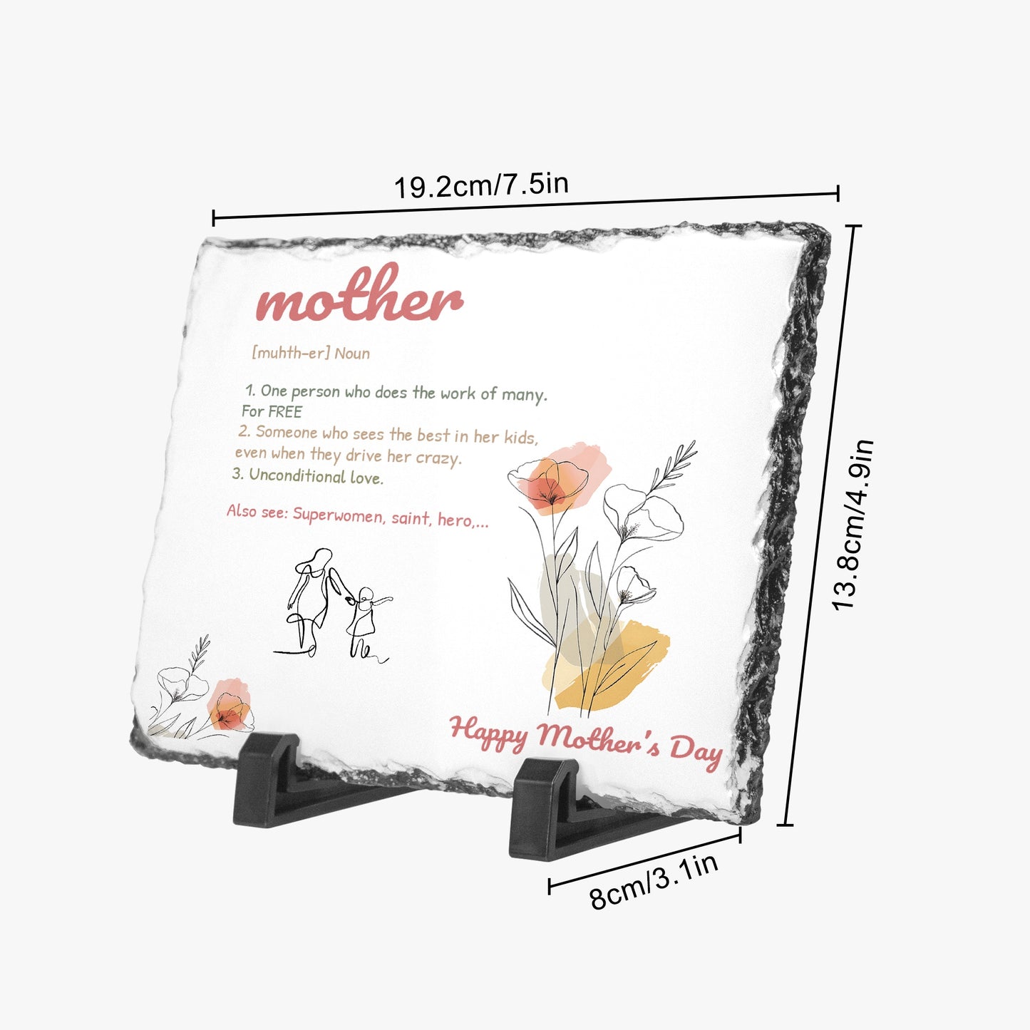 Mother (Noun) Rectangular Plaque - Kim’s Signature Beauty & Accessories    