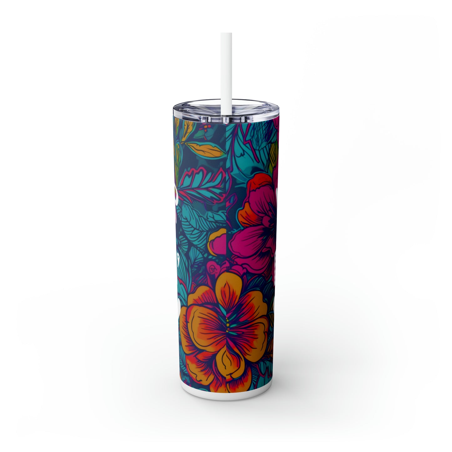 Mother of the Fricken Year |Skinny Tumbler with Straw, 20oz - Kim’s Signature Beauty & Accessories    