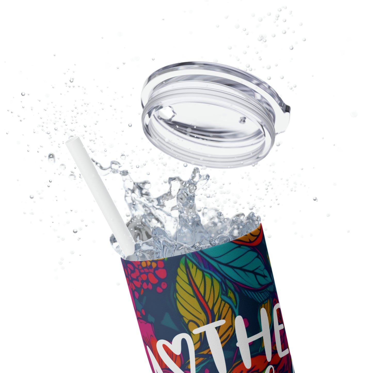 Mother of the Fricken Year |Skinny Tumbler with Straw, 20oz - Kim’s Signature Beauty & Accessories    