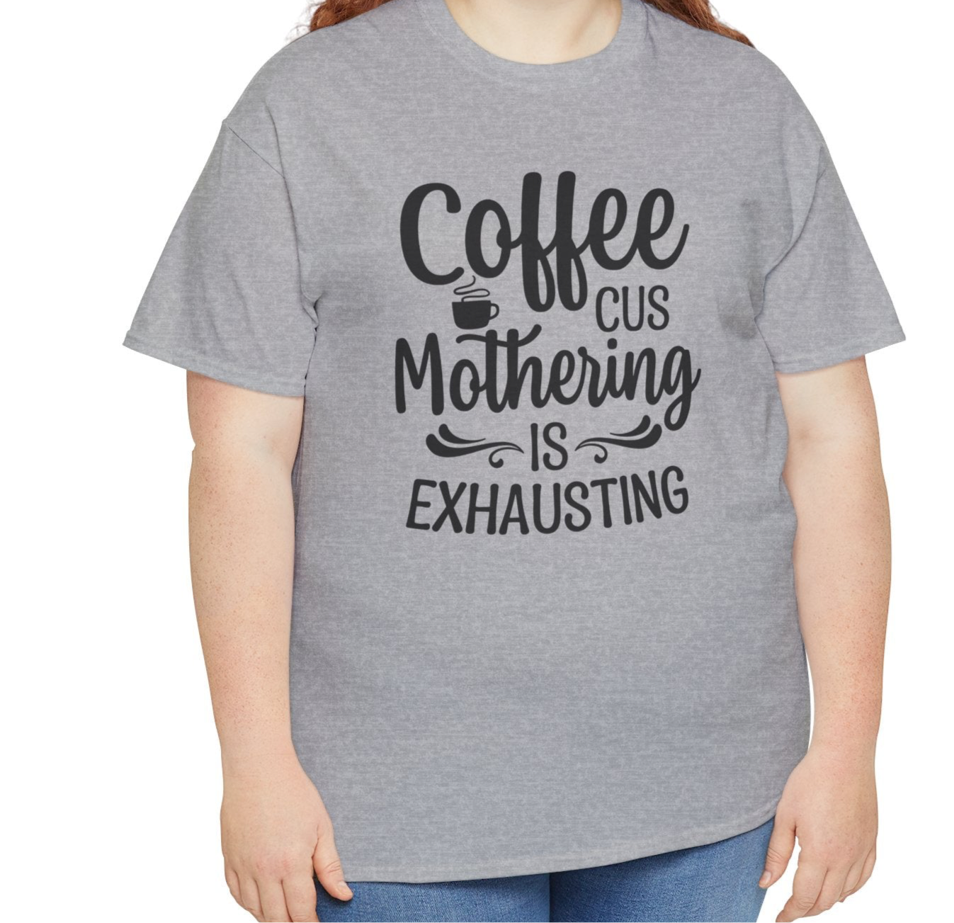 Mothering Is Exhausting | Cotton Tee - Kim’s Signature Beauty & Accessories    