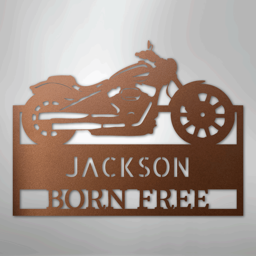 Moto Shop Monogram - Steel Sign - Kim’s Signature Beauty & Accessories
