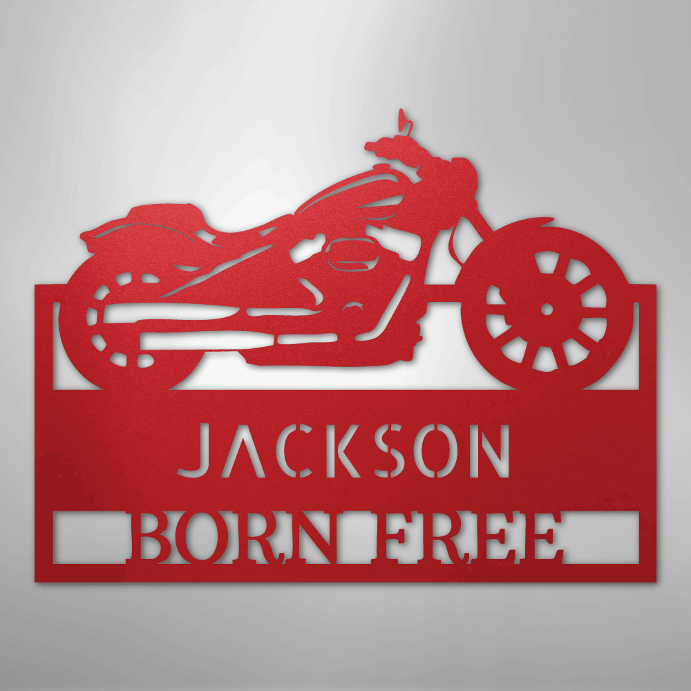 Moto Shop Monogram - Steel Sign - Kim’s Signature Beauty & Accessories