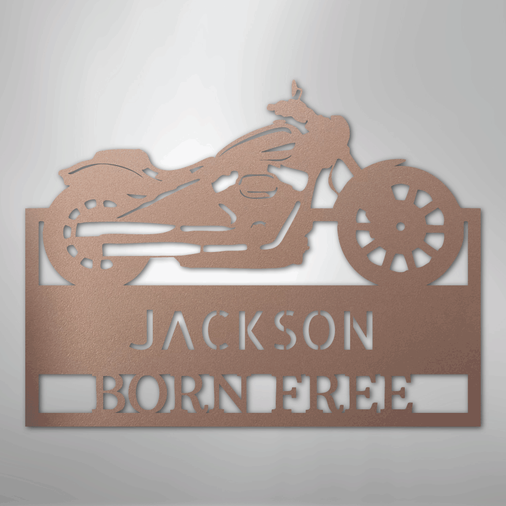 Moto Shop Monogram - Steel Sign - Kim’s Signature Beauty & Accessories