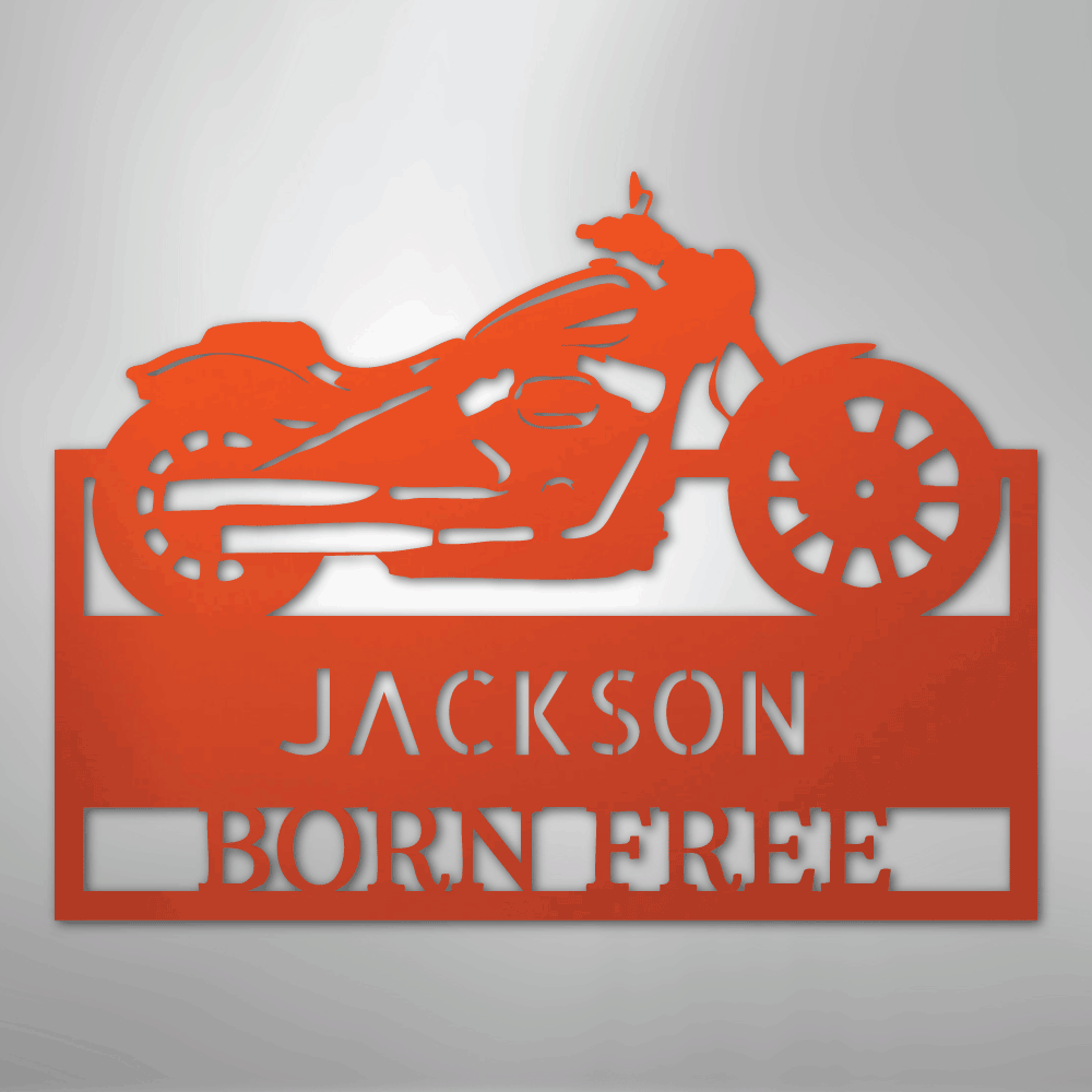 Moto Shop Monogram - Steel Sign - Kim’s Signature Beauty & Accessories