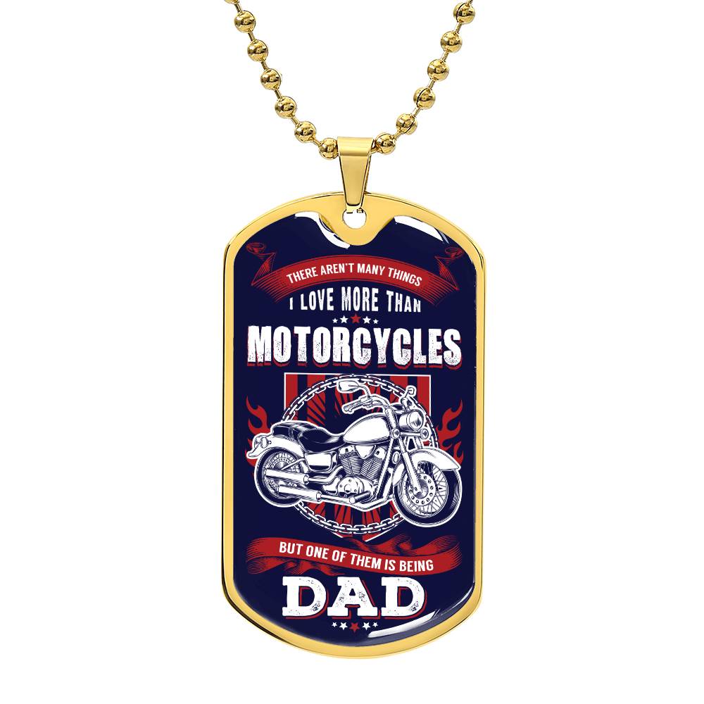 Motorcycle Dad- Dog Tag Necklace - Kim’s Signature Beauty & Accessories    