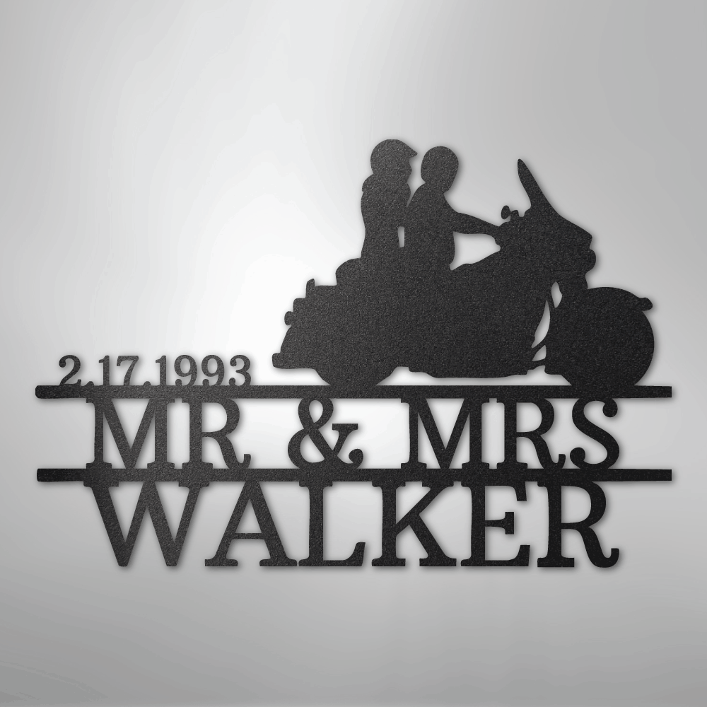 Motorcycle Metal Wall Art | Personalize - Kim’s Signature Beauty & Accessories