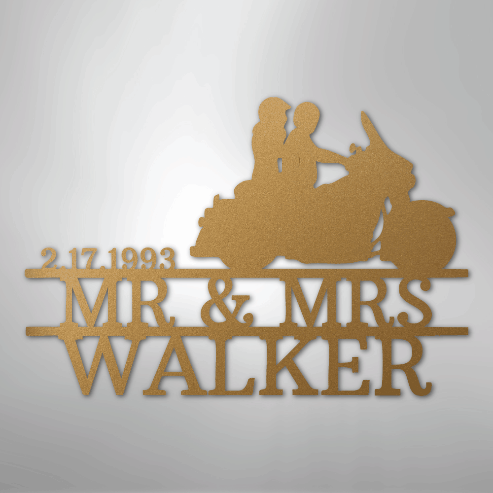 Motorcycle Metal Wall Art | Personalize - Kim’s Signature Beauty & Accessories