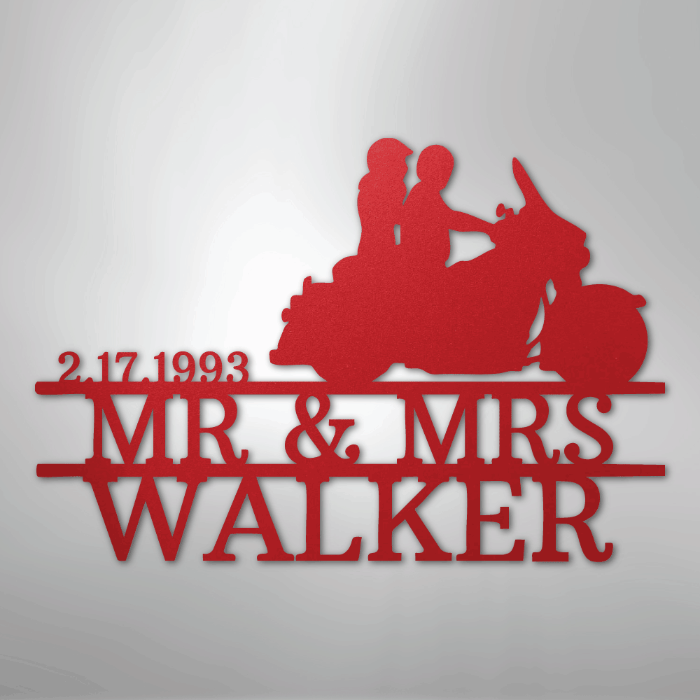 Motorcycle Metal Wall Art | Personalize - Kim’s Signature Beauty & Accessories