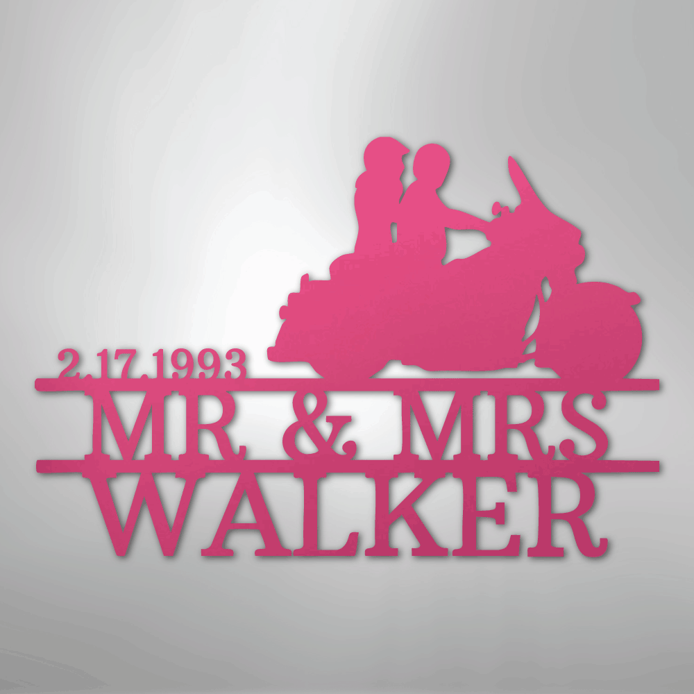 Motorcycle Metal Wall Art | Personalize - Kim’s Signature Beauty & Accessories