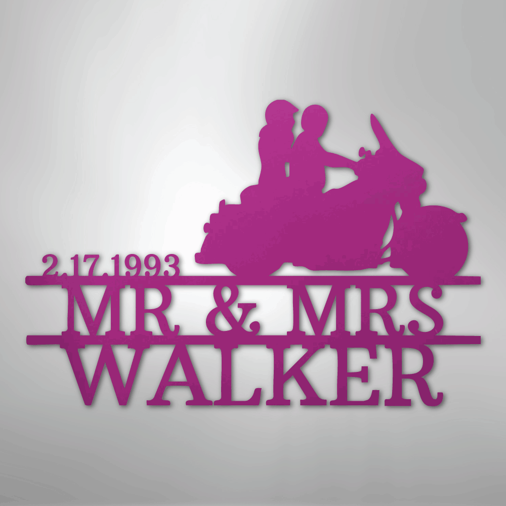 Motorcycle Metal Wall Art | Personalize - Kim’s Signature Beauty & Accessories