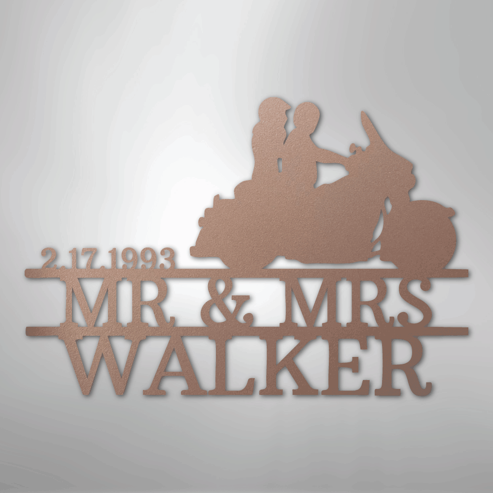 Motorcycle Metal Wall Art | Personalize - Kim’s Signature Beauty & Accessories