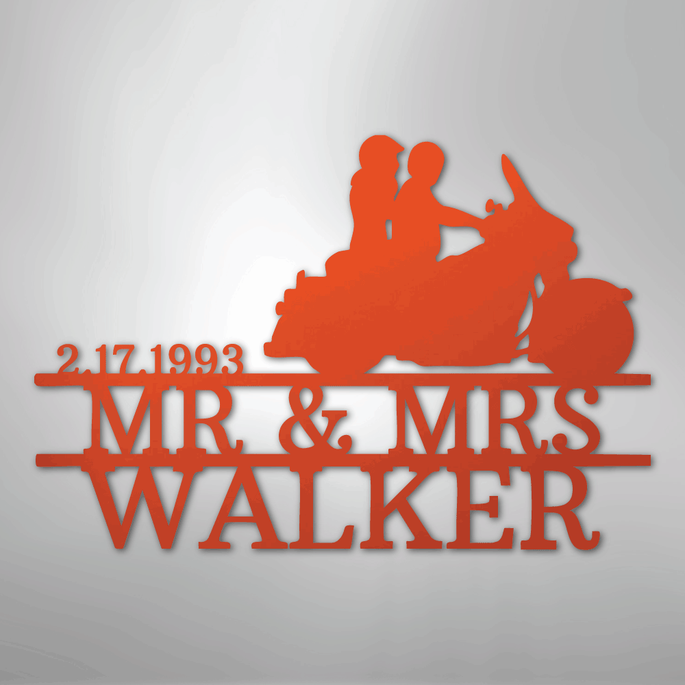 Motorcycle Metal Wall Art | Personalize - Kim’s Signature Beauty & Accessories