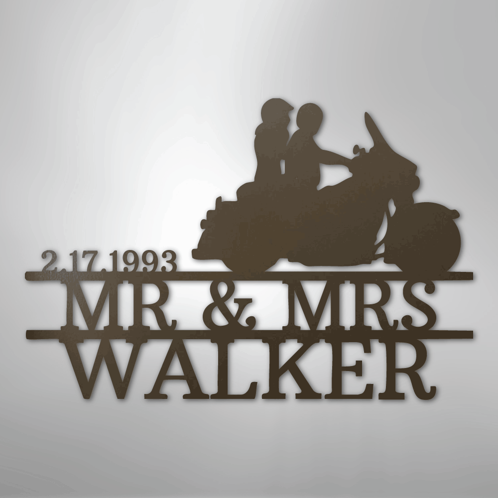 Motorcycle Metal Wall Art | Personalize - Kim’s Signature Beauty & Accessories