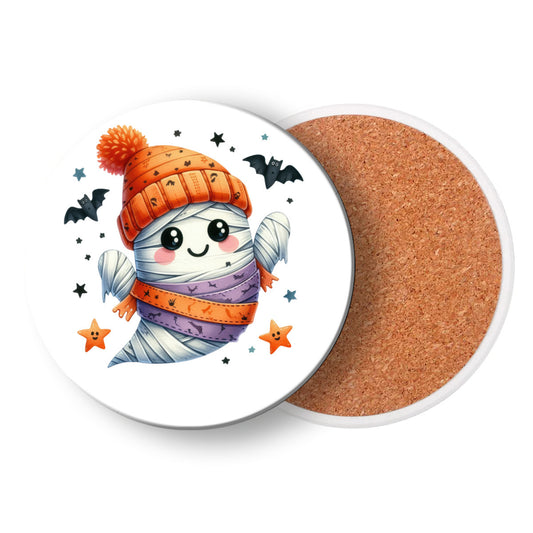 Mummy Ghost Ceramic Coasters - Kim’s Signature Beauty & Accessories    
