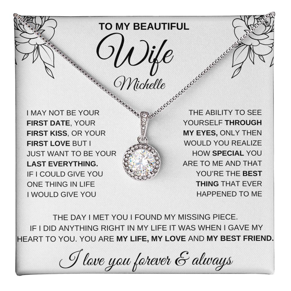 My Beautiful Wife | Eternal Hope Necklace (Personalize) - Kim’s Signature Beauty & Accessories    