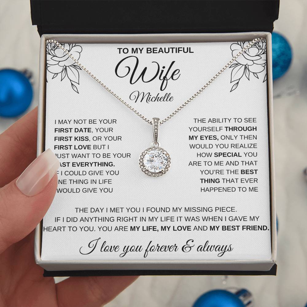 My Beautiful Wife | Eternal Hope Necklace (Personalize) - Kim’s Signature Beauty & Accessories    