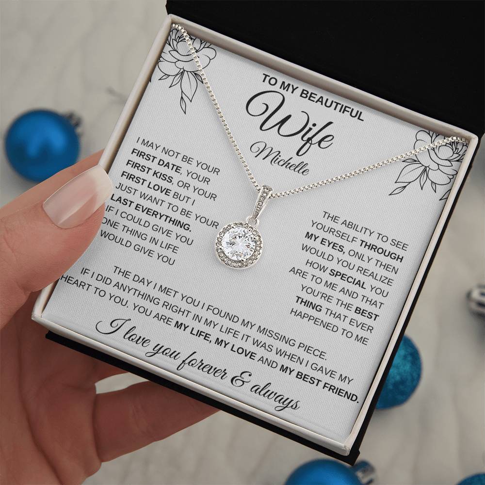 My Beautiful Wife | Eternal Hope Necklace (Personalize) - Kim’s Signature Beauty & Accessories    