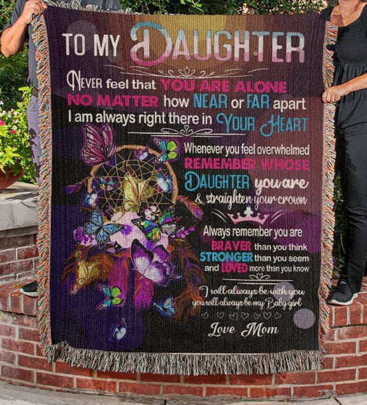 My Daughter, Never Alone (50X60) Blanket - Kim’s Signature Beauty & Accessories    