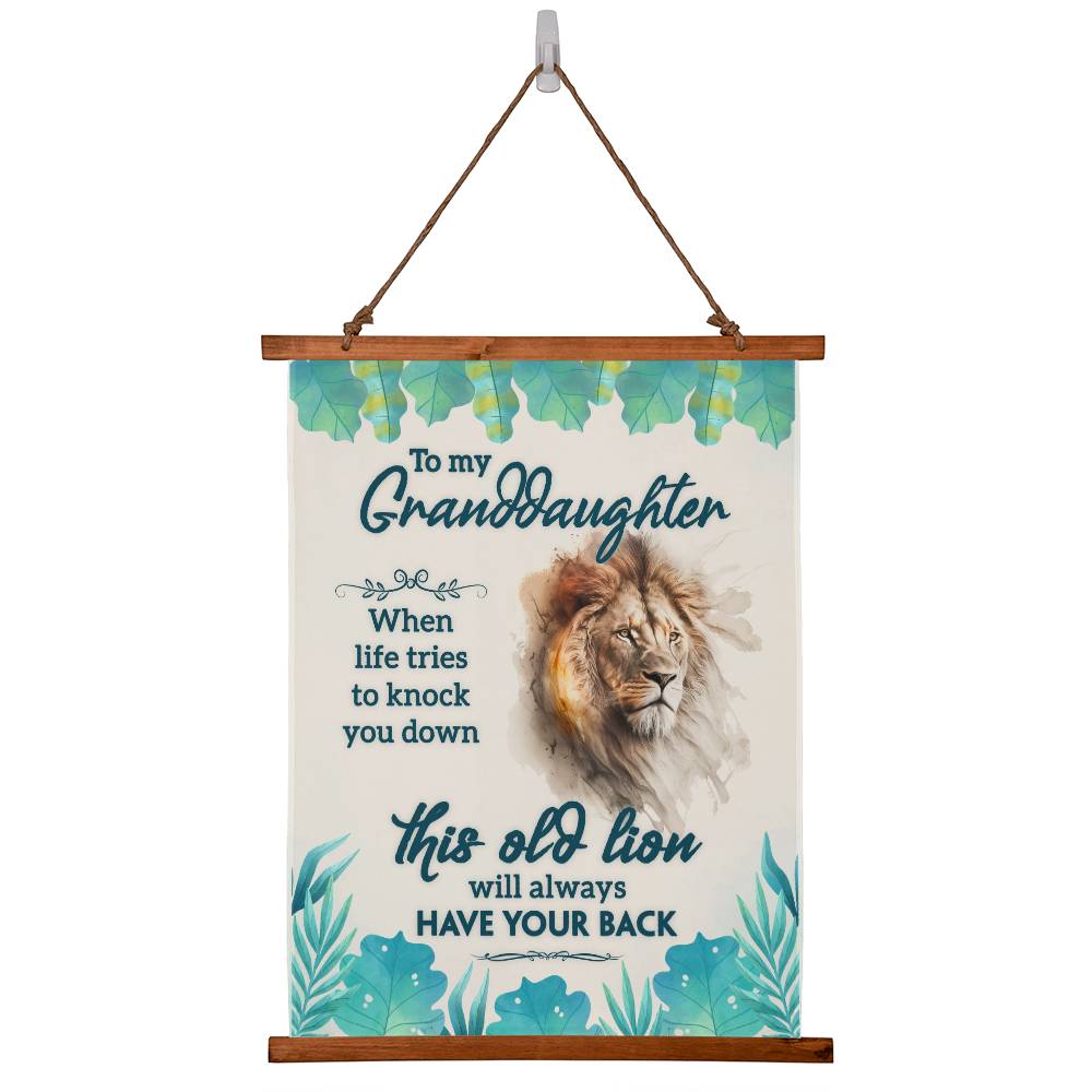 My Granddaughter | This Old Lion Wall tapestry - Kim’s Signature Beauty & Accessories    