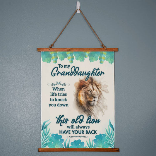 My Granddaughter | This Old Lion Wall tapestry - Kim’s Signature Beauty & Accessories    