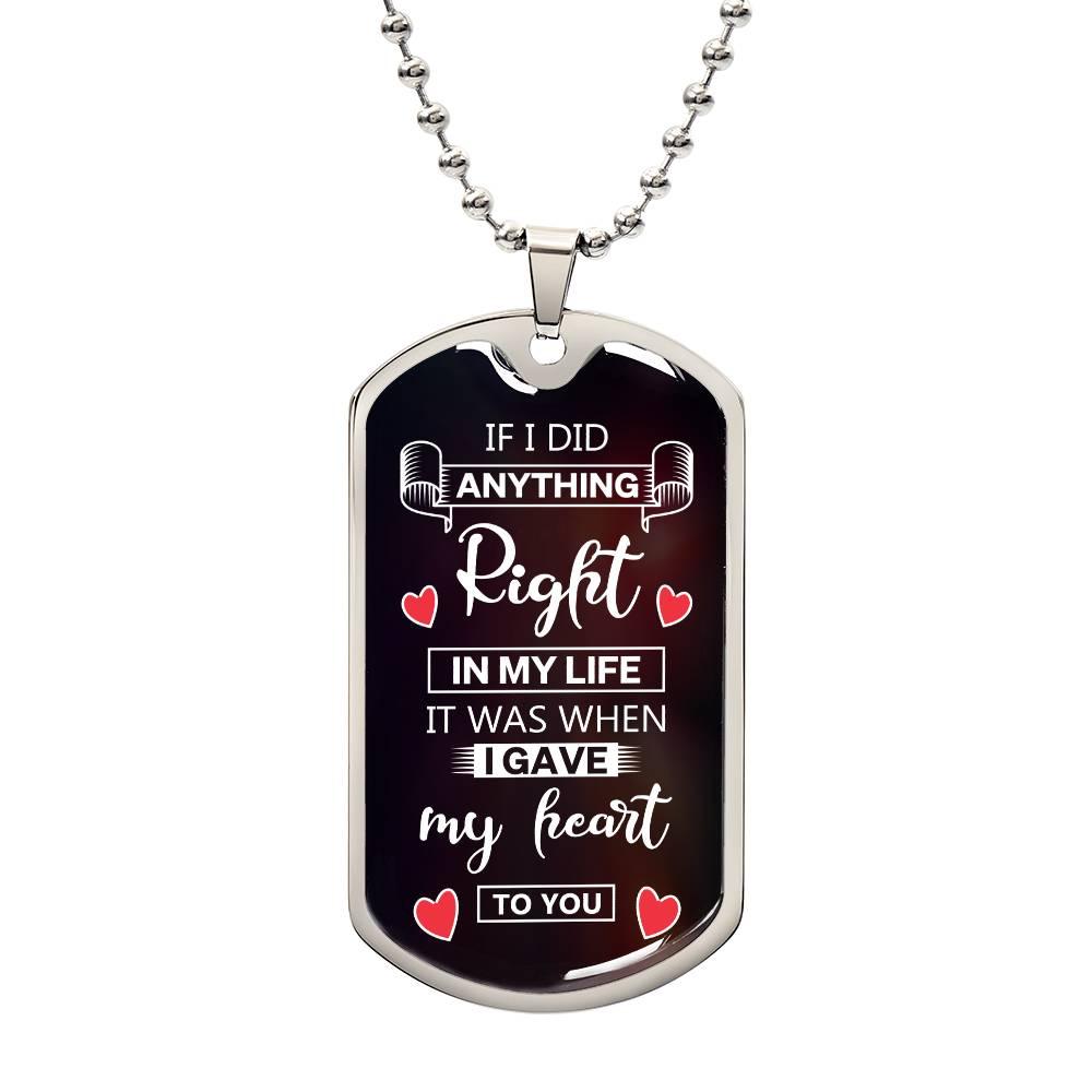 My Heart Belongs to You | Dog Tag - Kim’s Signature Beauty & Accessories    