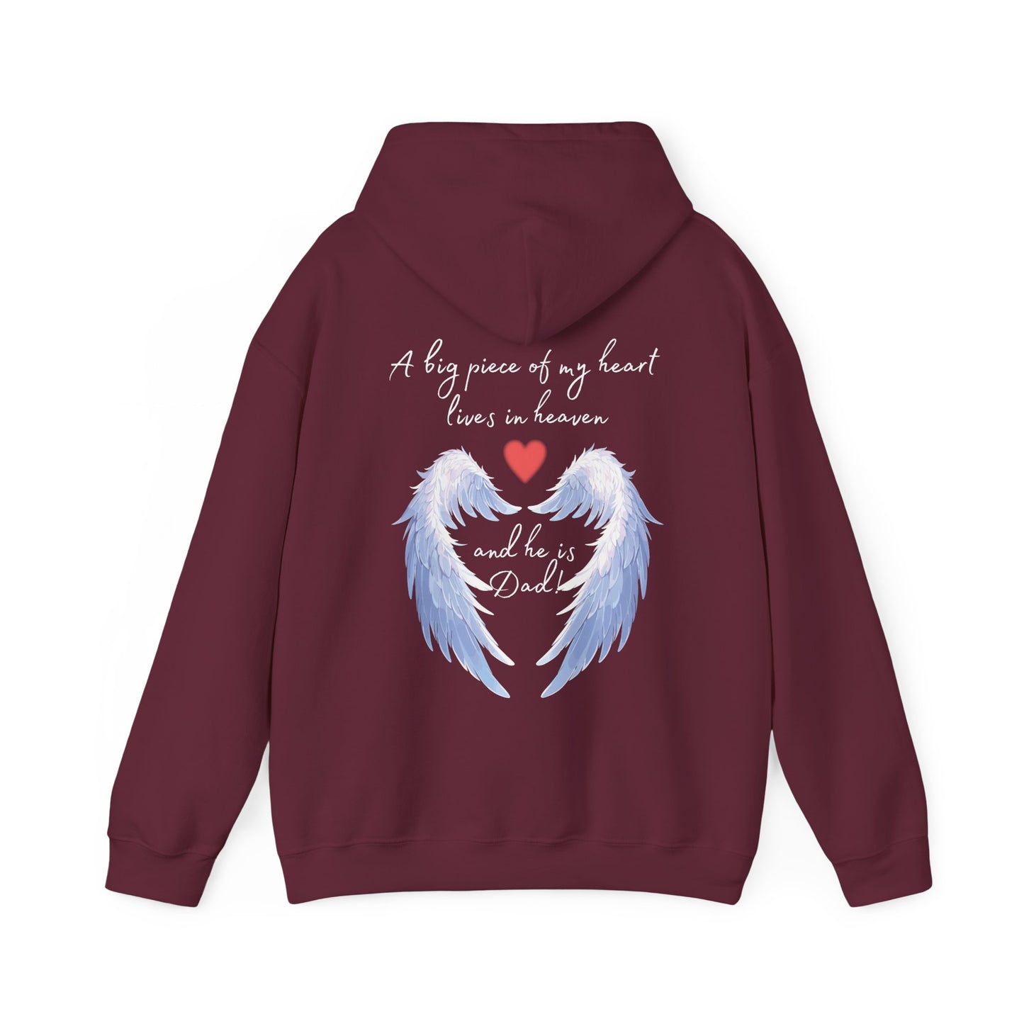 My Heart Lives in Heaven | Dad Memorial Hoodie - Kim’s Signature Beauty & Accessories    