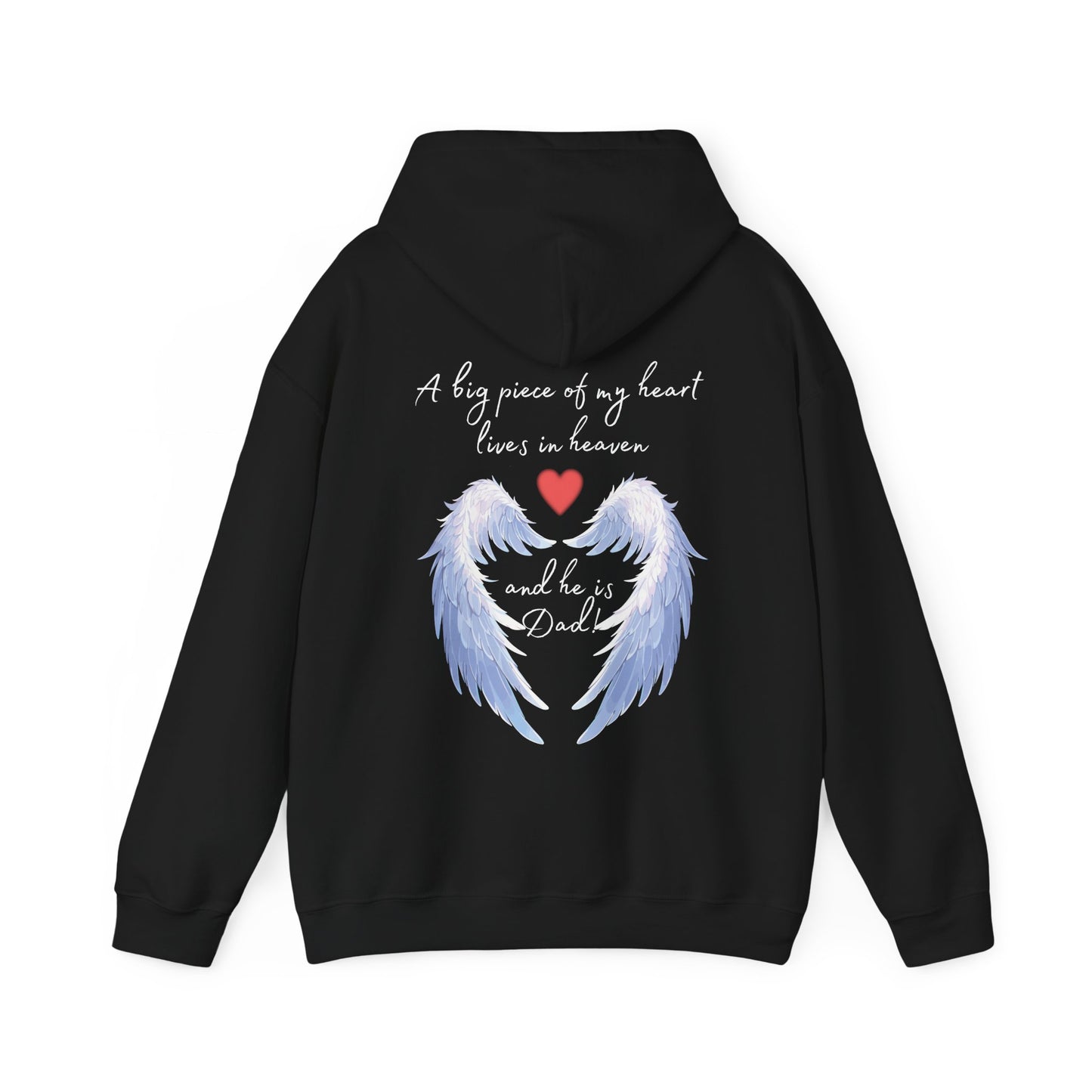 My Heart Lives in Heaven | Dad Memorial Hoodie - Kim’s Signature Beauty & Accessories    