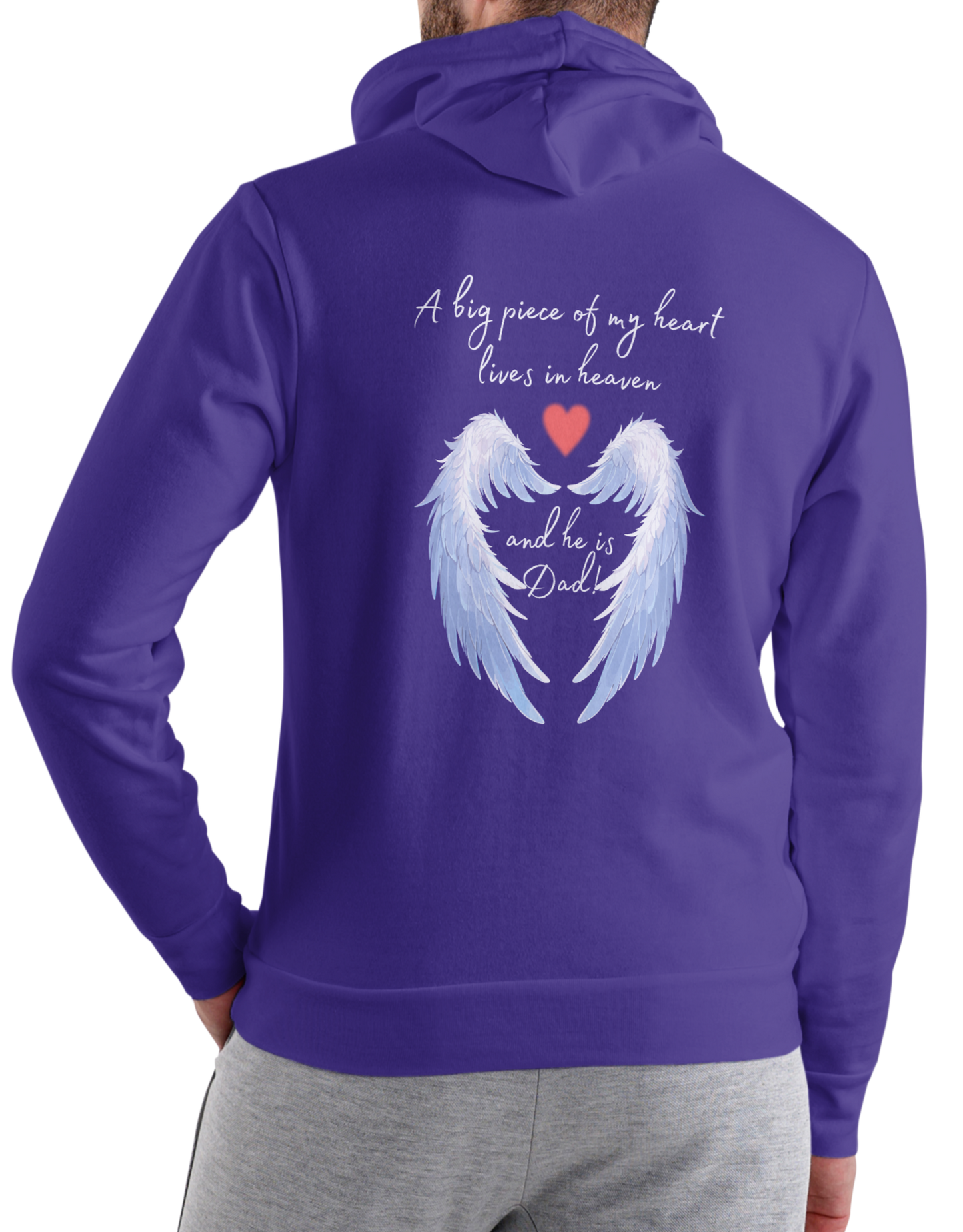 My Heart Lives in Heaven | Dad Memorial Hoodie - Kim’s Signature Beauty & Accessories    