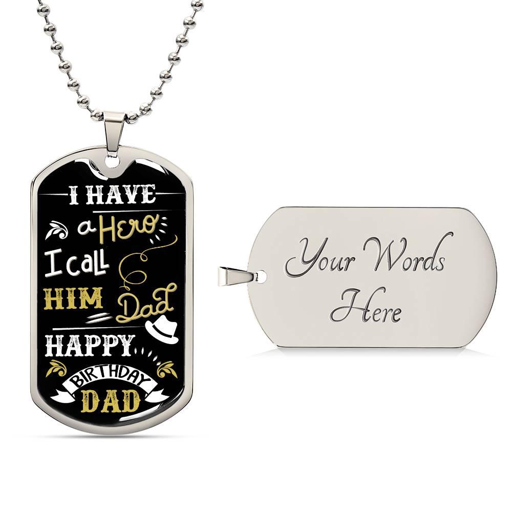 My Hero, My Dad Dog Tag - Kim’s Signature Beauty & Accessories    